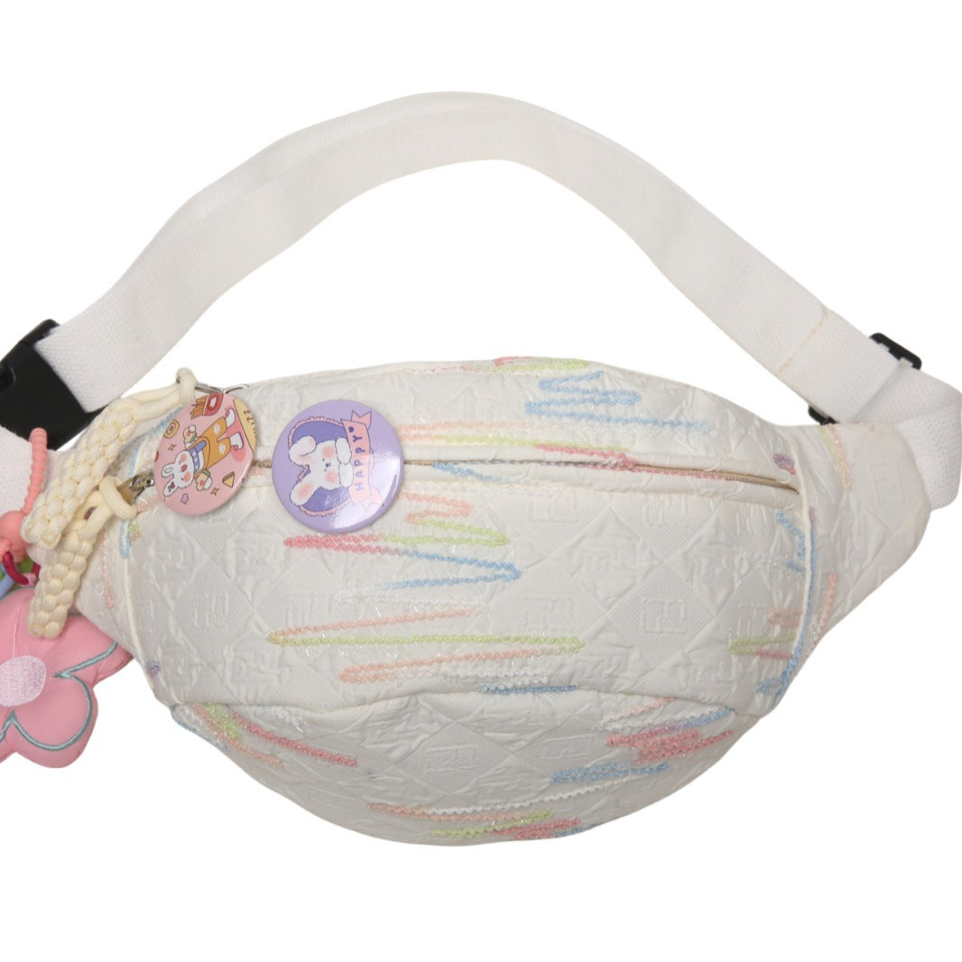 Fashionable waist bag with adjustable strap