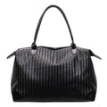 Woven Leather Travel Handbag