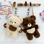 Plush backpack with cute teddy design