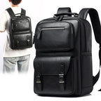 Stylish Multi-Purpose Leather Backpack Calm Wears