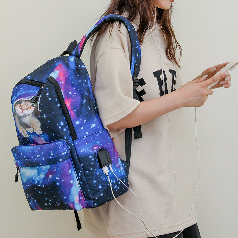 Cat-Themed Adventure Backpack