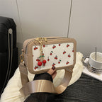 Fun Cherry Print Crossbody Bag