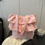 Chic Ruffled Tote Bag