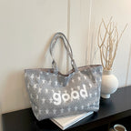 WoCasual Graphic Print Tote Bag