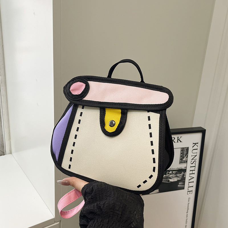 Trendy Cartoon-Style Mini Backpack