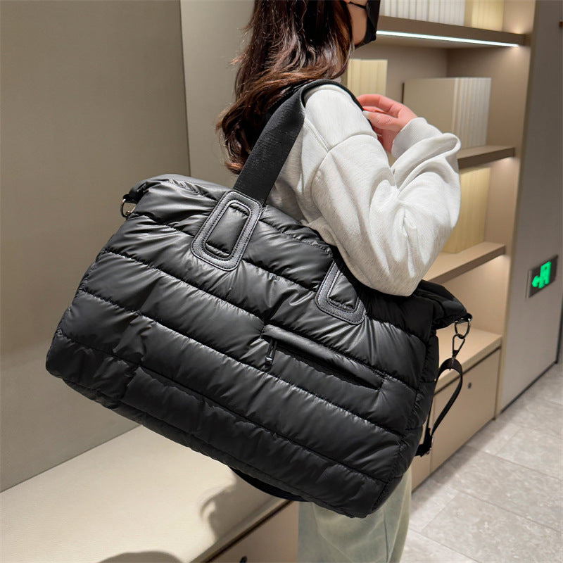 Versatile Quilted Travel Duffel Bag