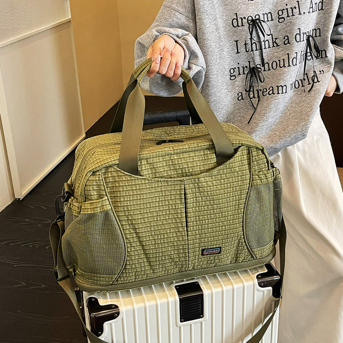 Textured Sports Duffle