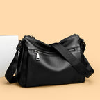 Textured Leather Crossbody Bag
