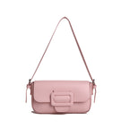 Structured Leather Crossbody Bag