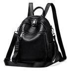 Versatile Multi-Functional Leather Backpack
