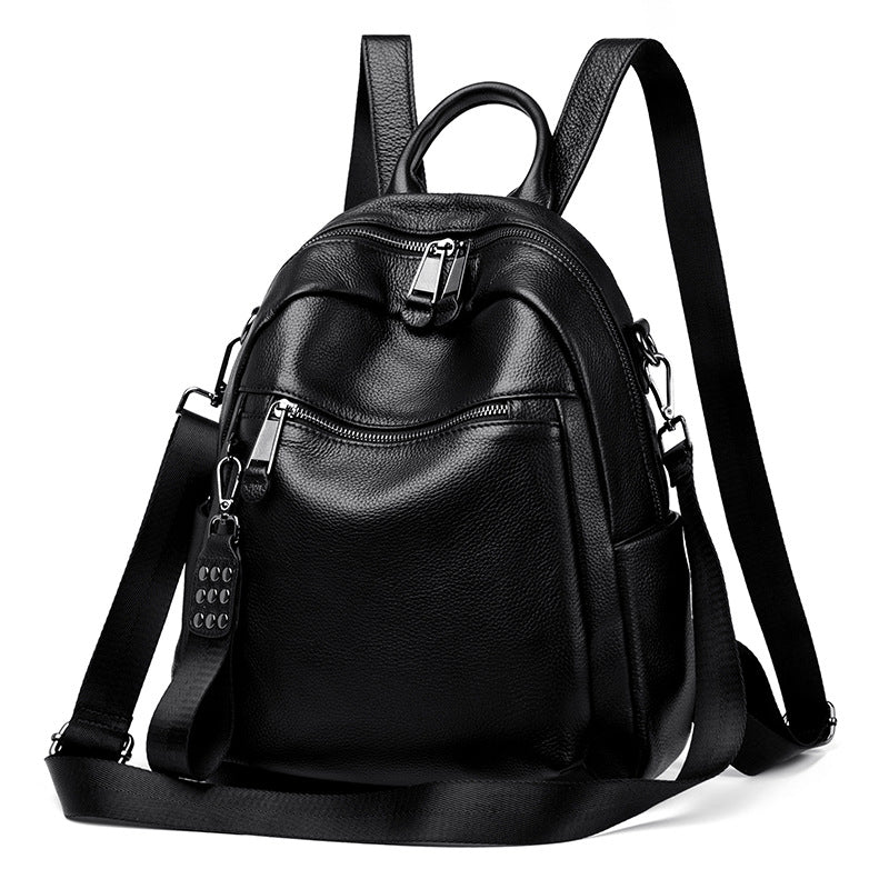 Versatile Multi-Functional Leather Backpack
