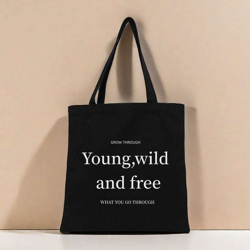 Motivational Canvas Tote Bag