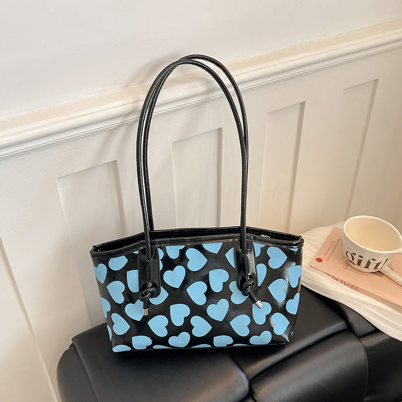 WoCasual Heart-Patterned Tote Bag