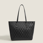 Women's tote bag with elegant diamond design and practical inner compartments-https://detail.1688.com/offer/797064554116.html-Calm Wears-Black-nothing-Calm Wears