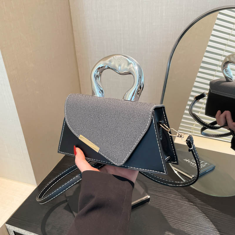 Stylish Geometric Structured Handbag