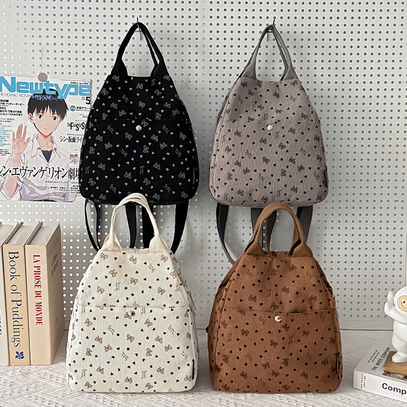 Cord Backpack with Playful Designs