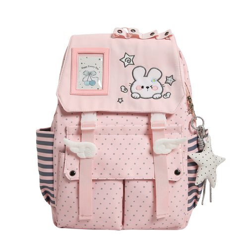 Adorable Plush Bunny-Themed School Backpack