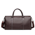 Premium Woven Leather Duffel Bag