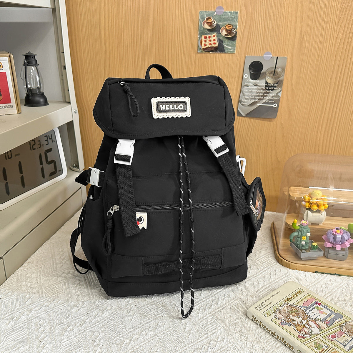 Backpack in Modern Minimalist Style with Multiple Compartments