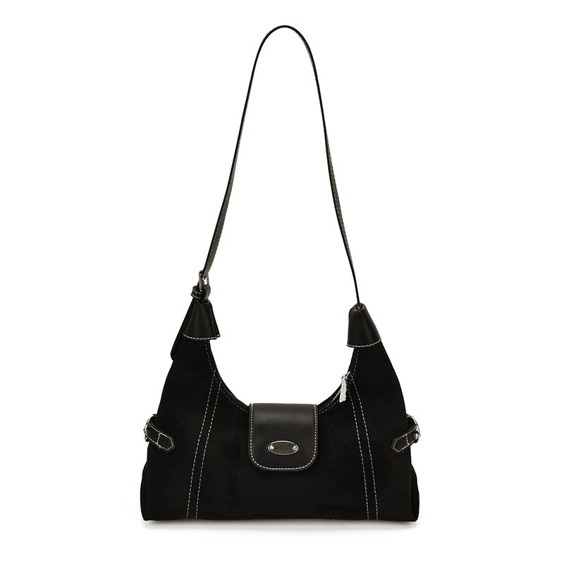 Stylish Suede Shoulder Bag