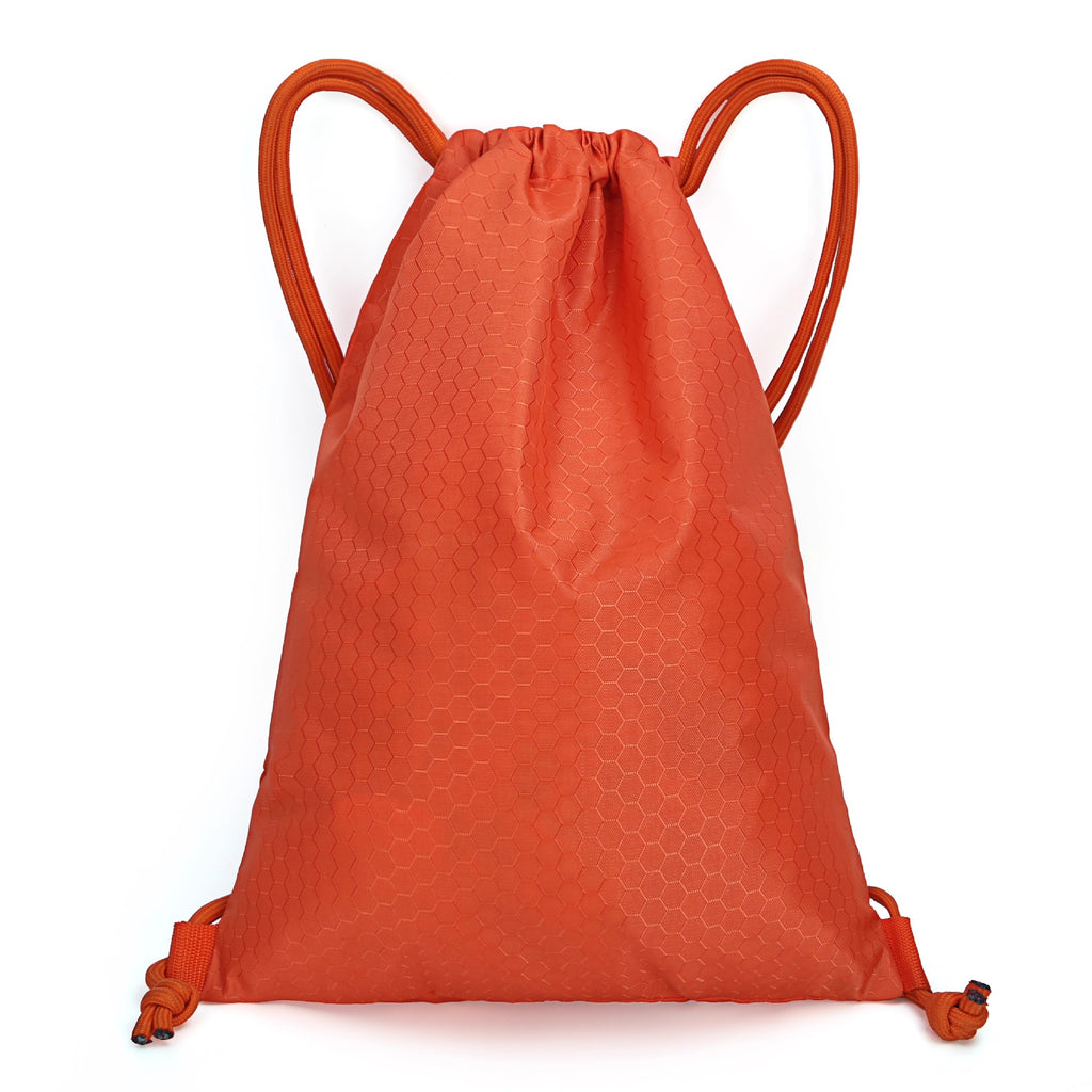 Honeycomb Texture Drawstring Backpack Calm Wears