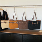 Women versatile tote bag made of soft suede-https://detail.1688.com/offer/1030214569567.html-Calm Wears-Braun-nothing-Calm Wears