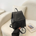 Cute Cat-Themed Faux Leather Backpack