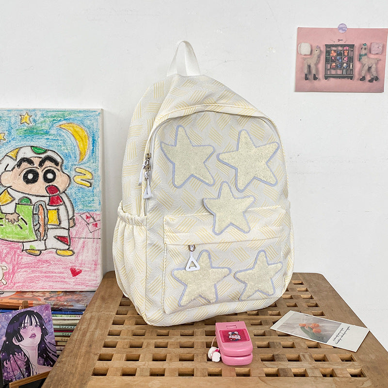 Backpack with Stylish Star Design and Comfortable Carrying System