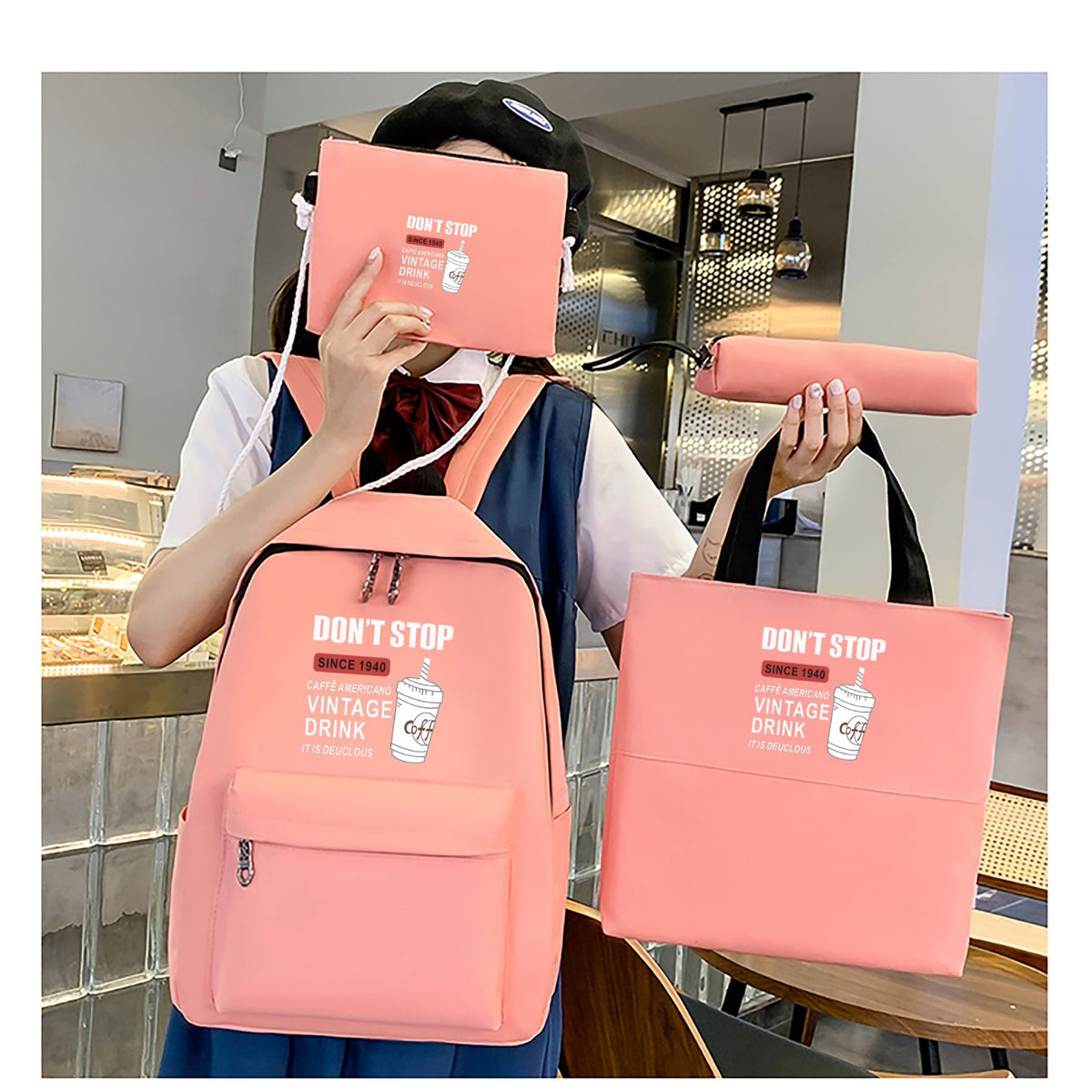 Backpack and Tote Bag Set