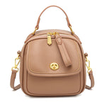 Textured Vegan Leather Crossbody Handbag
