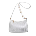 Stylish Textured Snakeskin Effect Handbag