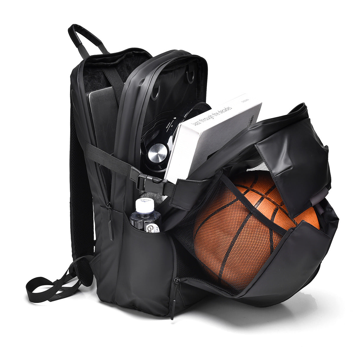 Urban backpack with waterproof material and innovative storage