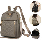 Stylish Quilted Nylon Backpack Calm Wears