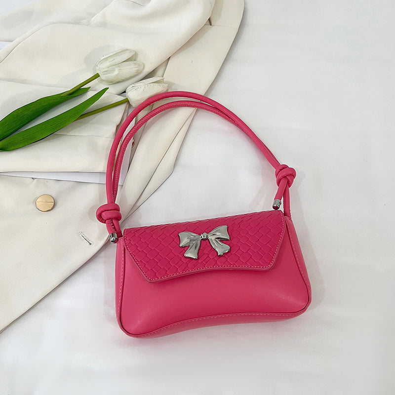 Chic Bow-Detail Handheld Clutch Bag