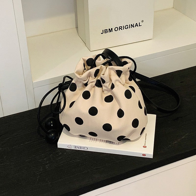 WoFun Polka Dot Drawstring Mini Handbag