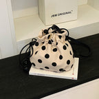 WoFun Polka Dot Drawstring Mini Handbag