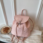 WoStar-Patterned Drawstring Backpack