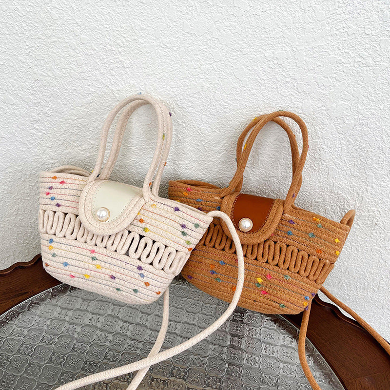 WoCharming Woven Mini Tote Bag