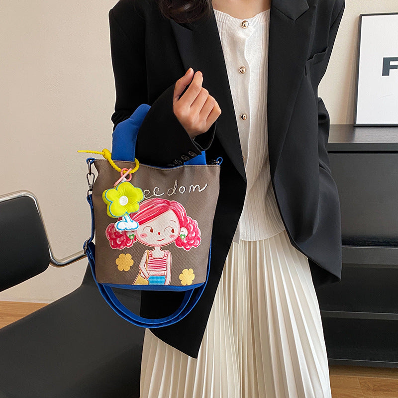 Plush handbag in the cheeky children's motif