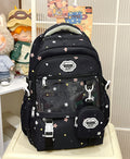Stylish Star-Patterned School Backpack
