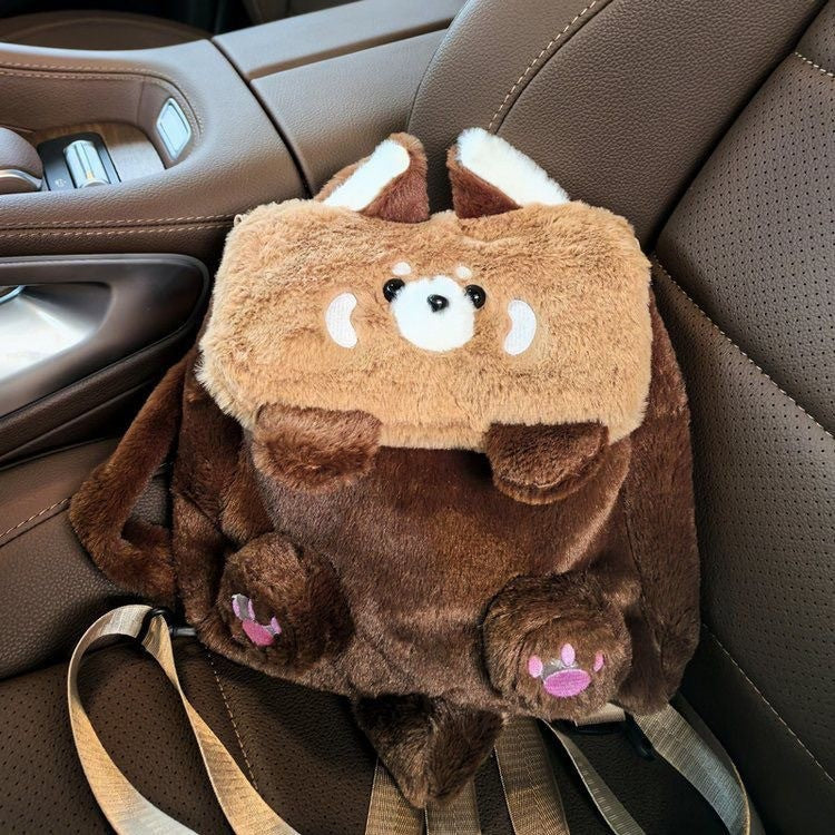Plush Backpack with Cute Animal Design