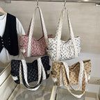 WoElegant Floral Print Tote Bag