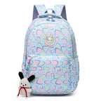 Cheerful school backpack with unique patterns and practical compartments