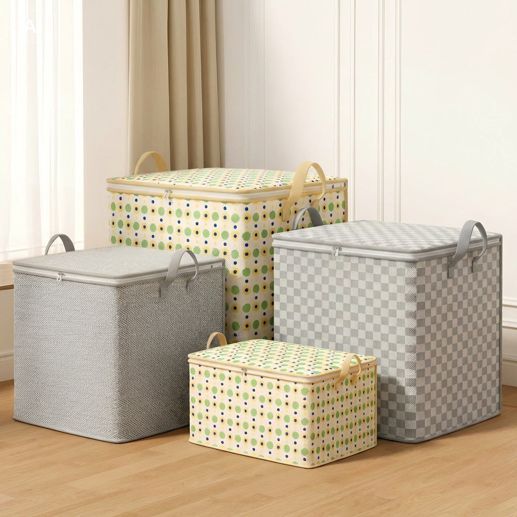 Unisex Premium Herringbone Pattern Storage Basket