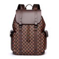 Vintage Checkered Pattern Backpack Calm Wears