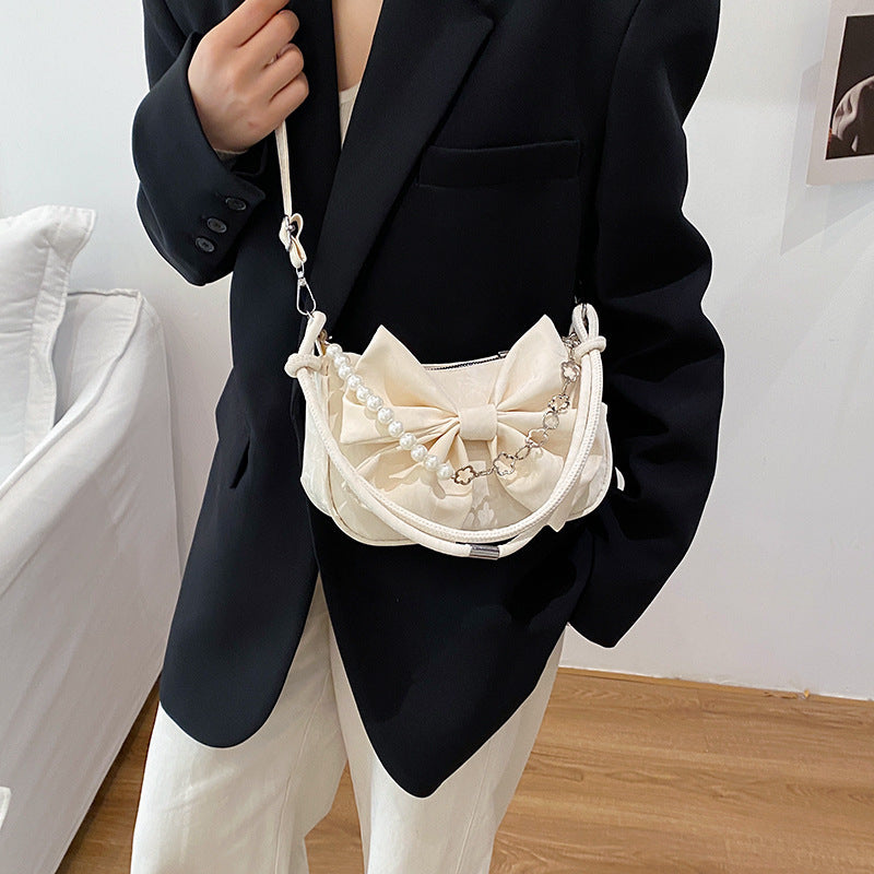Elegant Bow-Embellished Handbag