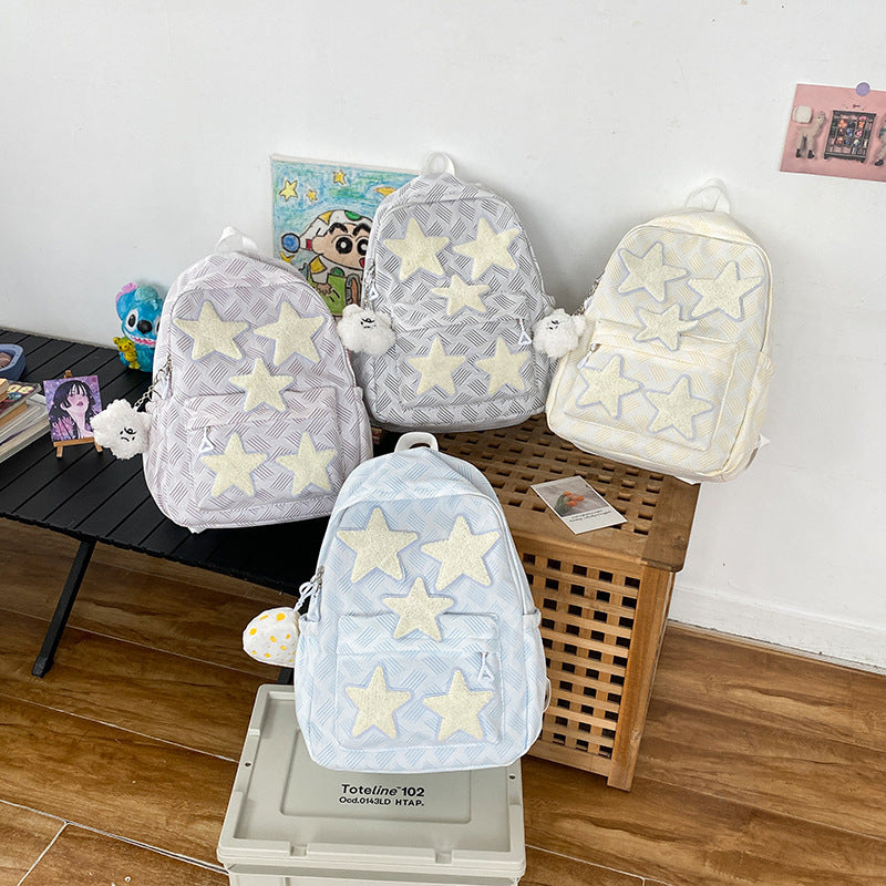 Backpack with Stylish Star Design and Comfortable Carrying System