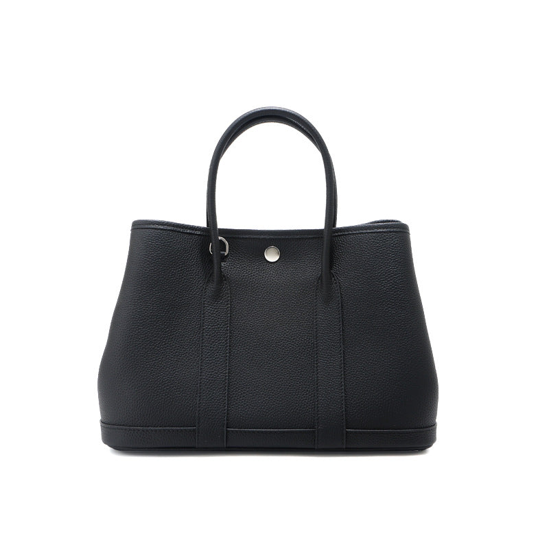Women's Tote Bag with Textured Design and Practical Interior Pockets-https://detail.1688.com/offer/1009685633251.html-Calm Wears-Black-36-Calm Wears