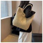 Handmade ven Straw Tote Bag Calm Wears