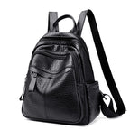 Multi-Compartment Textured Backpack